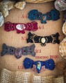 Limitowana kolekcja ręcznie wykonanych much męskich Imvelo z kamieniami naturalnymi, mikromakrama na sznurku Linhasita, artystyczne muchy handmade dla mężczyzny, inauguracyjna kolekcja pięciu egzemplarzy, pierwsze takie muchy z minerałami w Polsce.