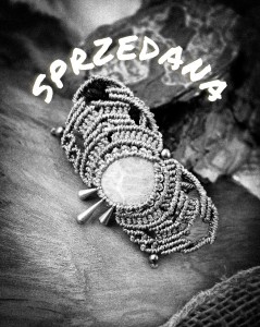 SPRZEDANA Spinka do włosów z amazonitem- biżuteria handmade w stylu boho z turkusowymi akcentami