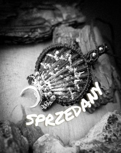 SPRZEDANY Naszyjnik z muszlą i lunulą- talizman kobiecej intuicji w stylu boho